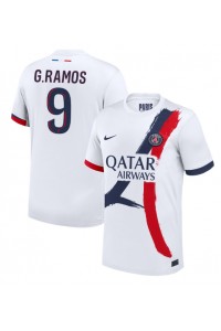 Paris Saint-Germain Goncalo Ramos #9 Voetbaltruitje Uit tenue 2024-25 Korte Mouw